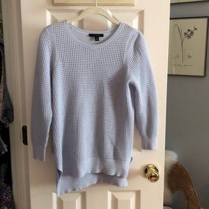 Anne Taylor Light Blue Merino Wool Blend Sweater